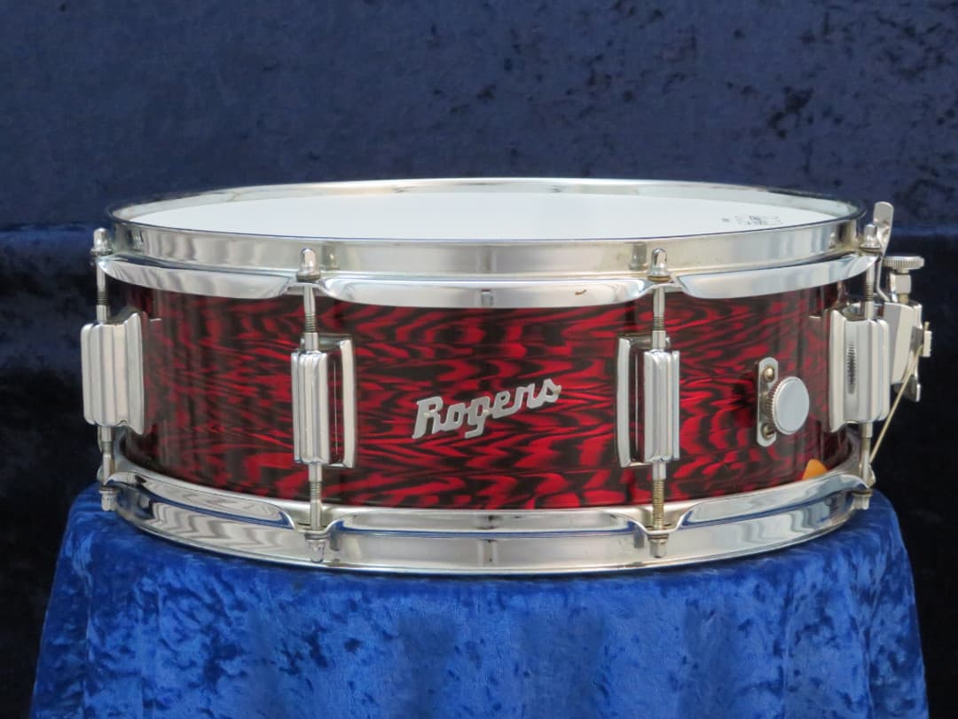 Rogers Powertone 5 x 14 Red Onyx Wood Snare Drum 1960's Serial #17360 Rogers Powertone 5 x 14 Red Onyx Wood Snare Drum 1960's Serial #17360