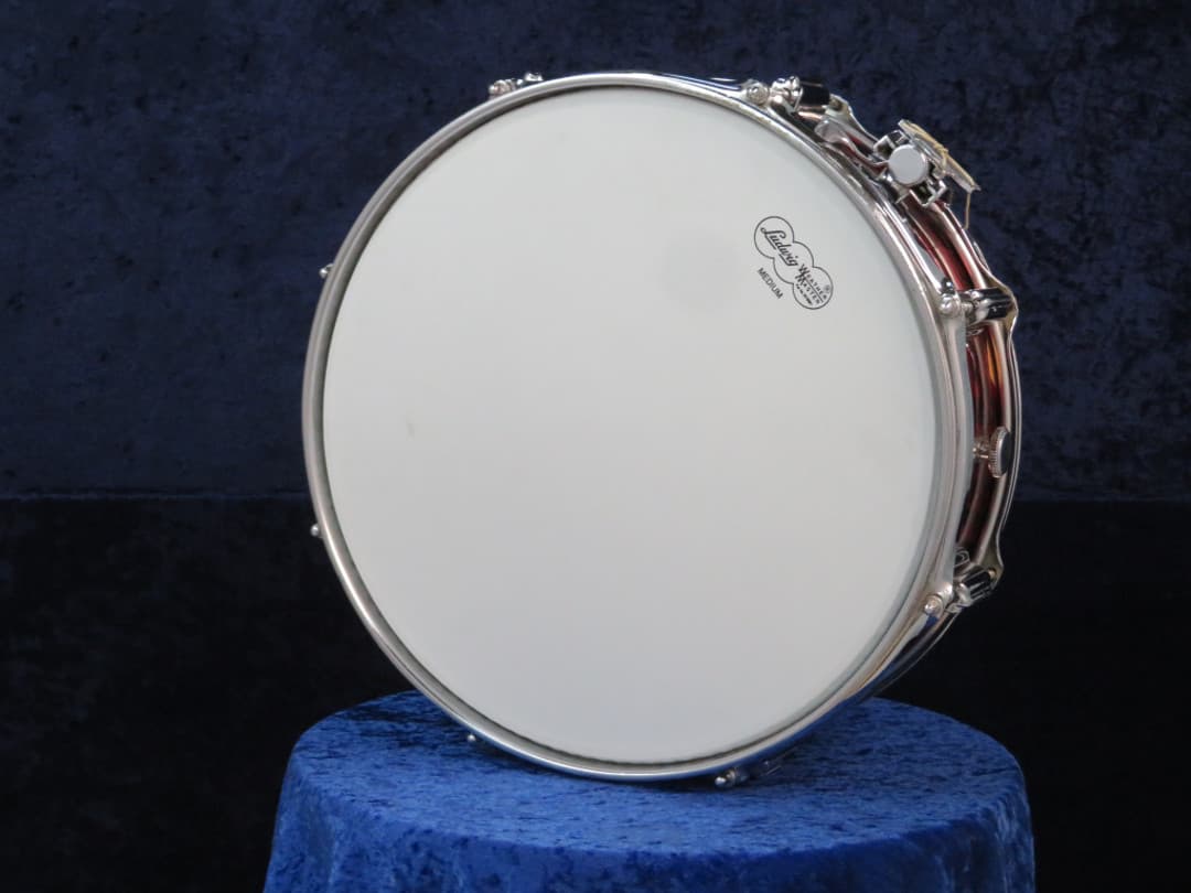 Rogers Powertone 5 x 14 Red Onyx Wood Snare Drum 1960's Serial #17360