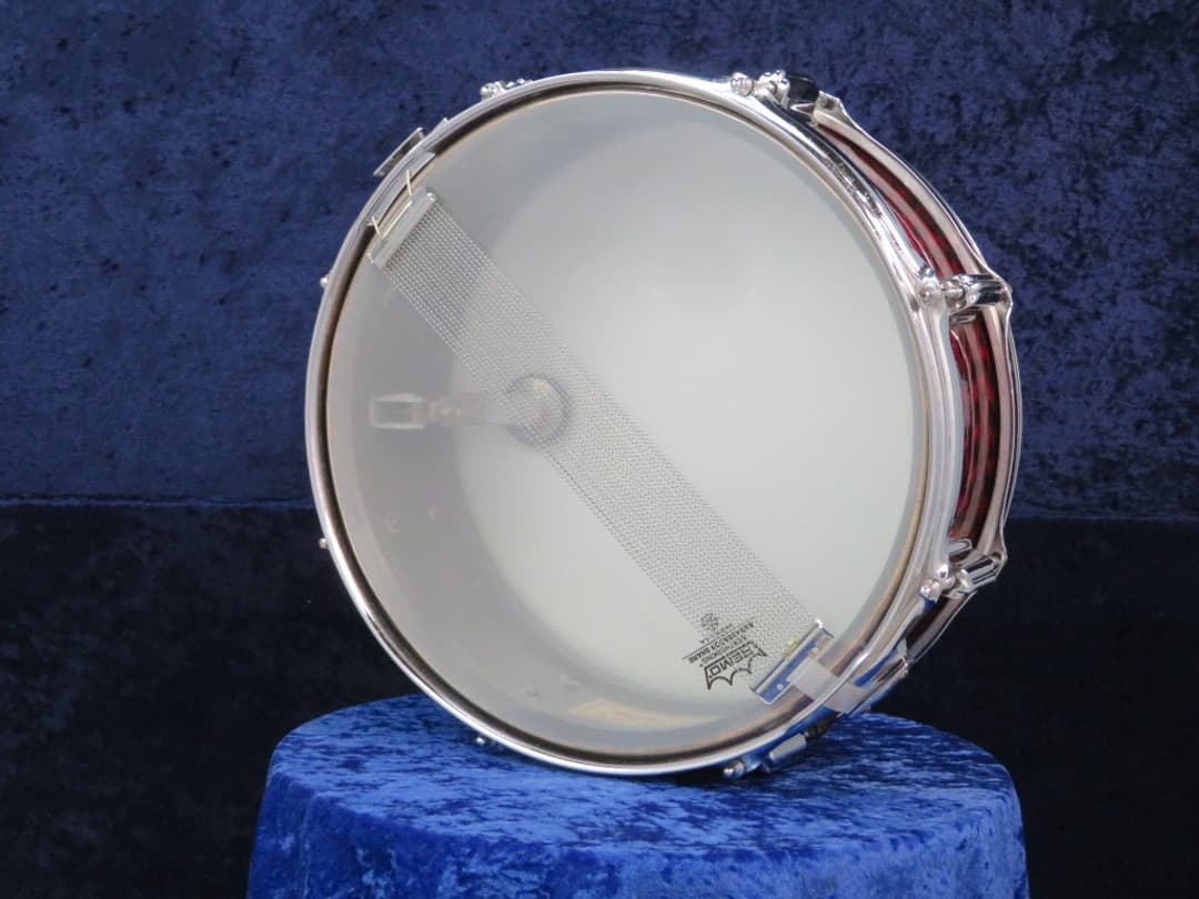 Rogers Powertone 5 x 14 Red Onyx Wood Snare Drum 1960's Serial #17360