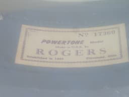 Rogers Powertone 5 x 14 Red Onyx Wood Snare Drum 1960's Serial #17360 Rogers Powertone 5 x 14 Red Onyx Wood Snare Drum 1960's Serial #17360