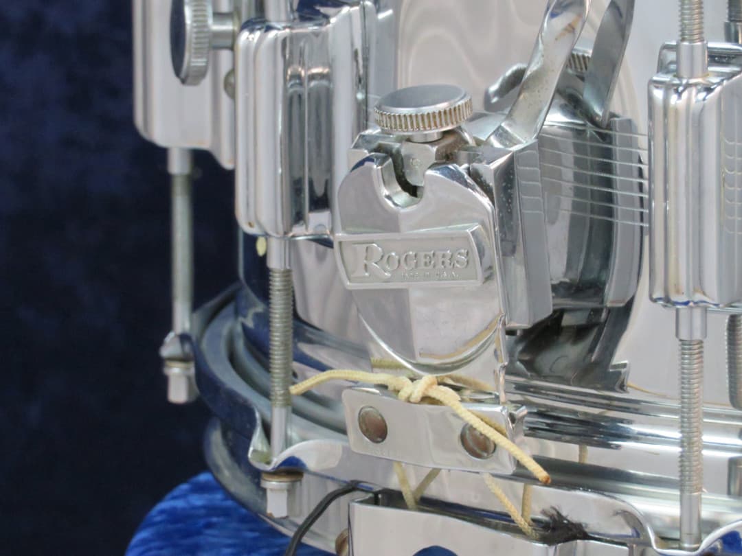 Rogers Dyna-sonic 6.5 x 14 Chrome Over Brass Snare Drum 1967 Serial #7050