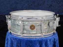 Gretsch Model 4157, 5 x 14 Midnight Blue Pearl Wood Snare Drum 1960's Serial #74259 Gretsch Model 4157, 5 x 14 Midnight Blue Pearl Wood Snare Drum 1960's Serial #74259