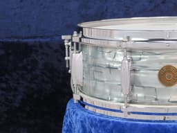 Gretsch Model 4157, 5 x 14 Midnight Blue Pearl Wood Snare Drum 1960's Serial #74259 Gretsch Model 4157, 5 x 14 Midnight Blue Pearl Wood Snare Drum 1960's Serial #74259