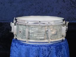 Gretsch Model 4157, 5 x 14 Midnight Blue Pearl Wood Snare Drum 1960's Serial #74259 Gretsch Model 4157, 5 x 14 Midnight Blue Pearl Wood Snare Drum 1960's Serial #74259