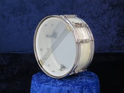 Ludwig No. 491 Pioneer 5 x 14 White Marine Pearl Wood Snare Drum 1965 Serial #207337 Ludwig No. 491 Pioneer 5 x 14 White Marine Pearl Wood Snare Drum 1965 Serial #207337