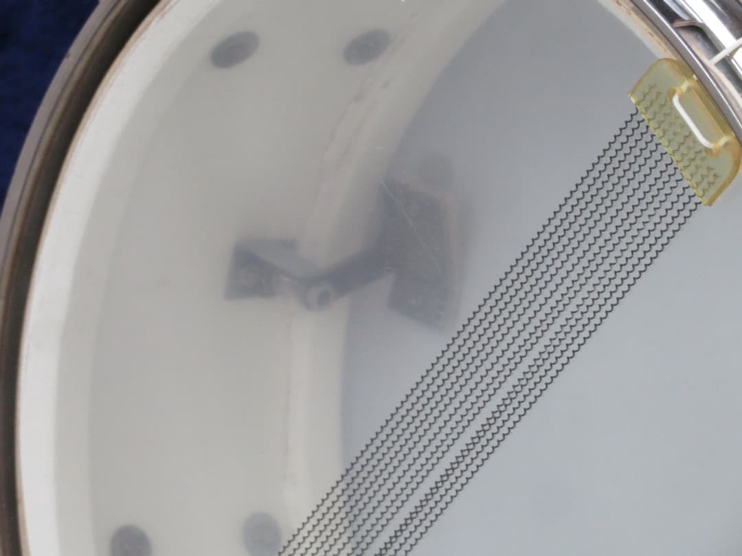 Ludwig No. 491 Pioneer 5 x 14 White Marine Pearl Wood Snare Drum 1965 Serial #207337