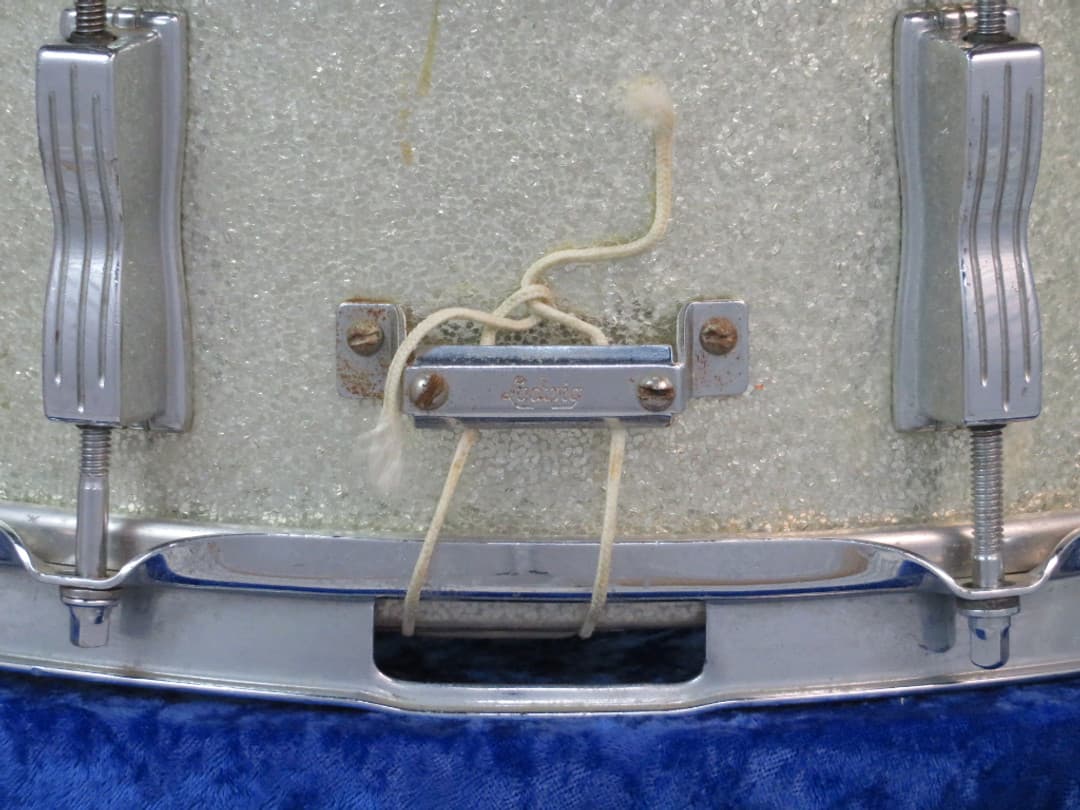 Ludwig Jazz Festival 5 x 14 Sparkling Silver Pearl Wood Snare Drum 1964 Serial #isi9279