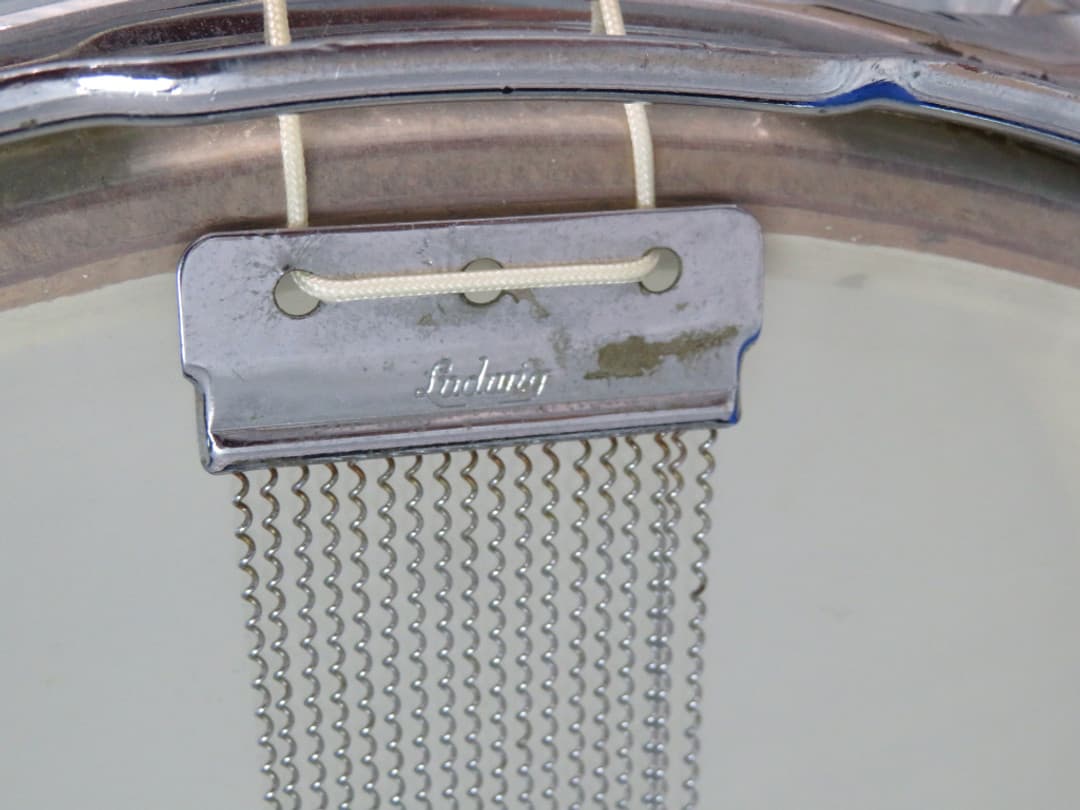 Ludwig Jazz Festival 5 x 14 Sparkling Silver Pearl Wood Snare Drum 1964 Serial #isi9279