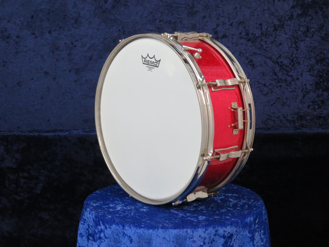 Ludwig Jazz Festival 5 x 14 Sparkling Red Pearl Wood Snare Drum 1965 Serial #157573