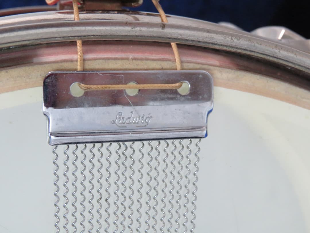 Ludwig Jazz Festival 5 x 14 Sparkling Red Pearl Wood Snare Drum 1965 Serial #157573