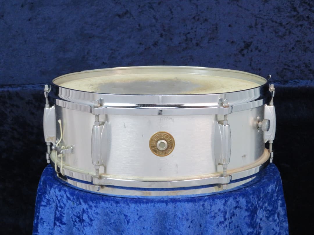 Gretsch Model 4106, 5 x 14 Brushed Aluminum Snare Drum 1960's Serial #96867