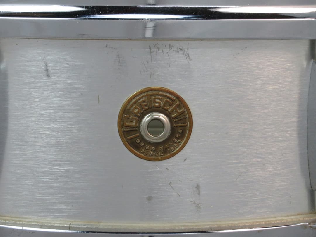 Gretsch Model 4106, 5 x 14 Brushed Aluminum Snare Drum 1960's Serial #96867