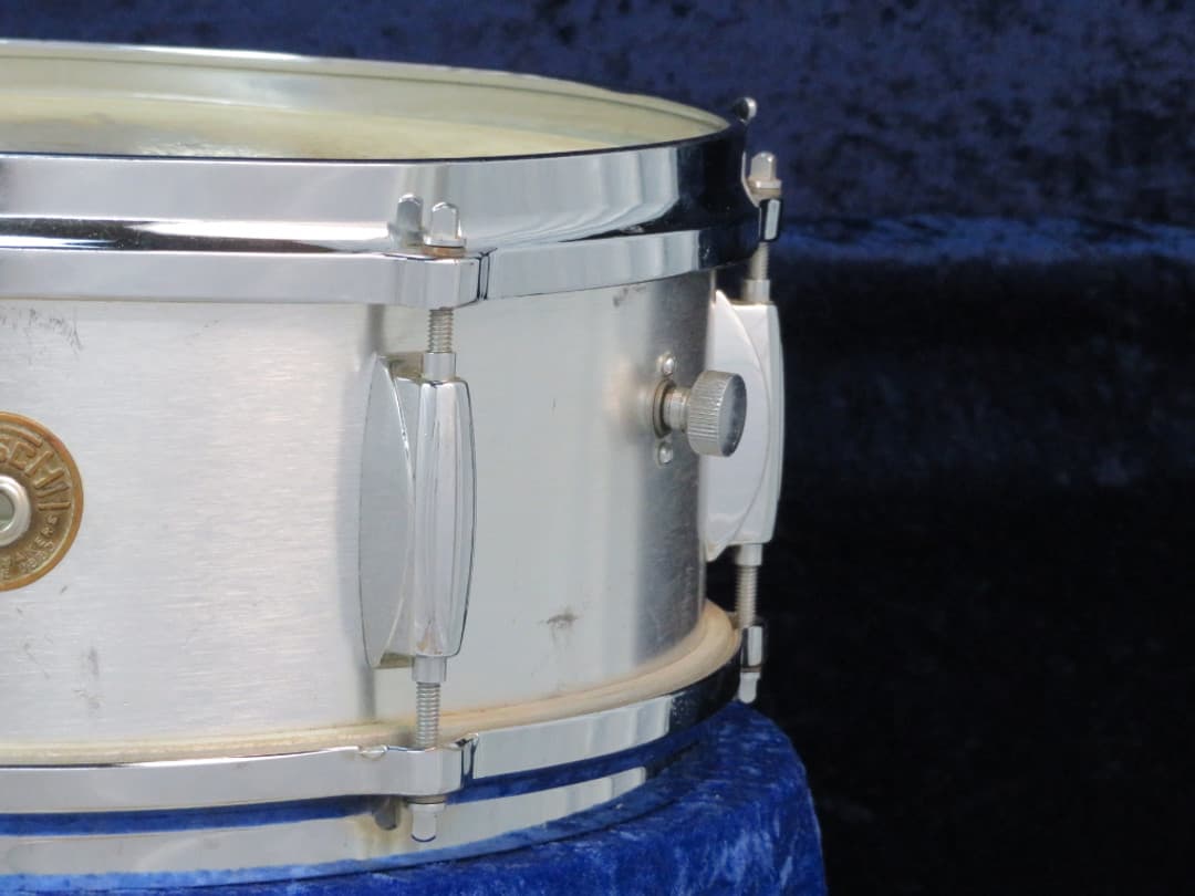 Gretsch Model 4106, 5 x 14 Brushed Aluminum Snare Drum 1960's Serial #96867