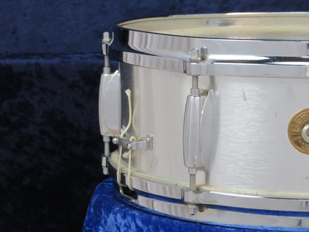 Gretsch Model 4106, 5 x 14 Brushed Aluminum Snare Drum 1960's Serial #96867