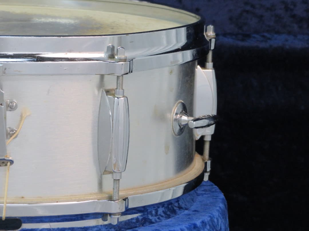 Gretsch Model 4106, 5 x 14 Brushed Aluminum Snare Drum 1960's Serial #96867