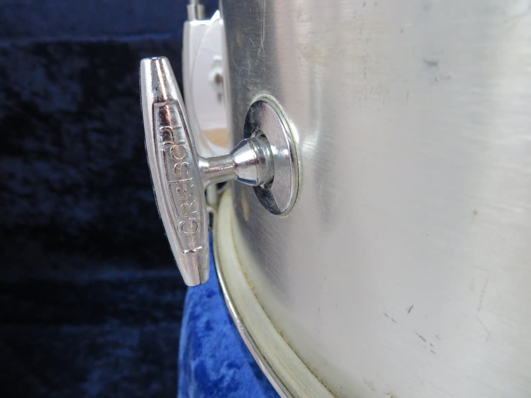 Gretsch Model 4106, 5 x 14 Brushed Aluminum Snare Drum 1960's Serial #96867