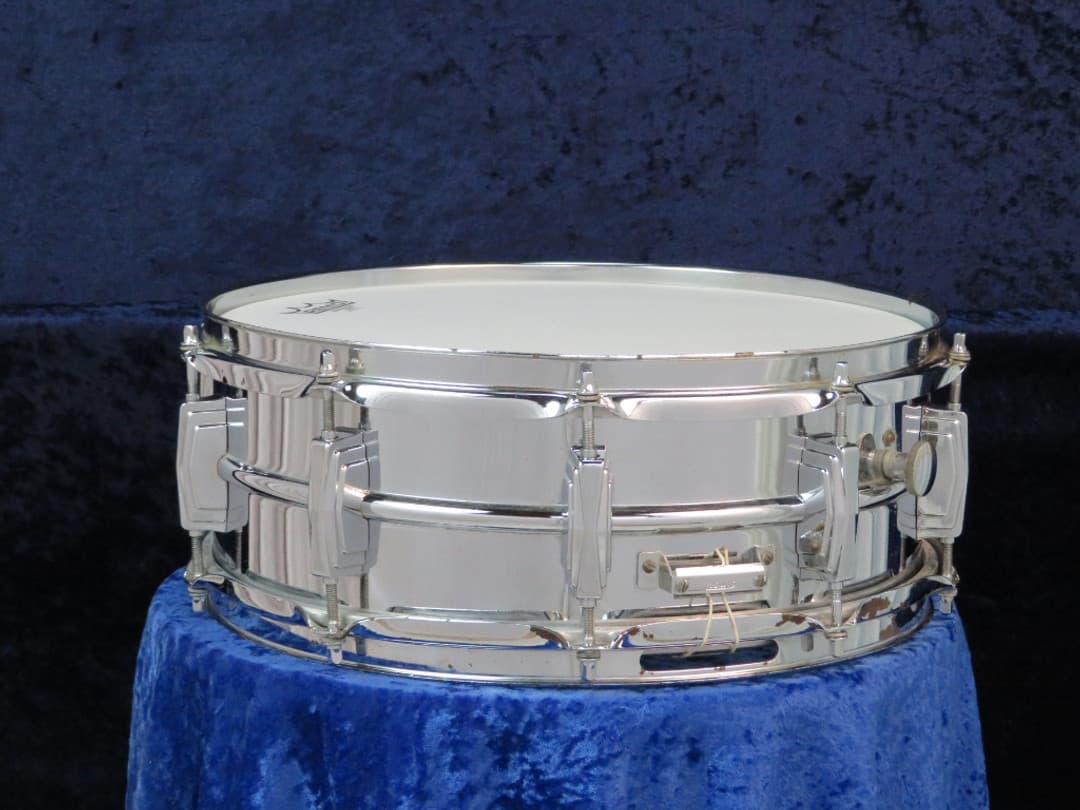 Ludwig No. 400 Supraphonic 5 x 14 Chrome Snare Drum Serial 1970's #2030898