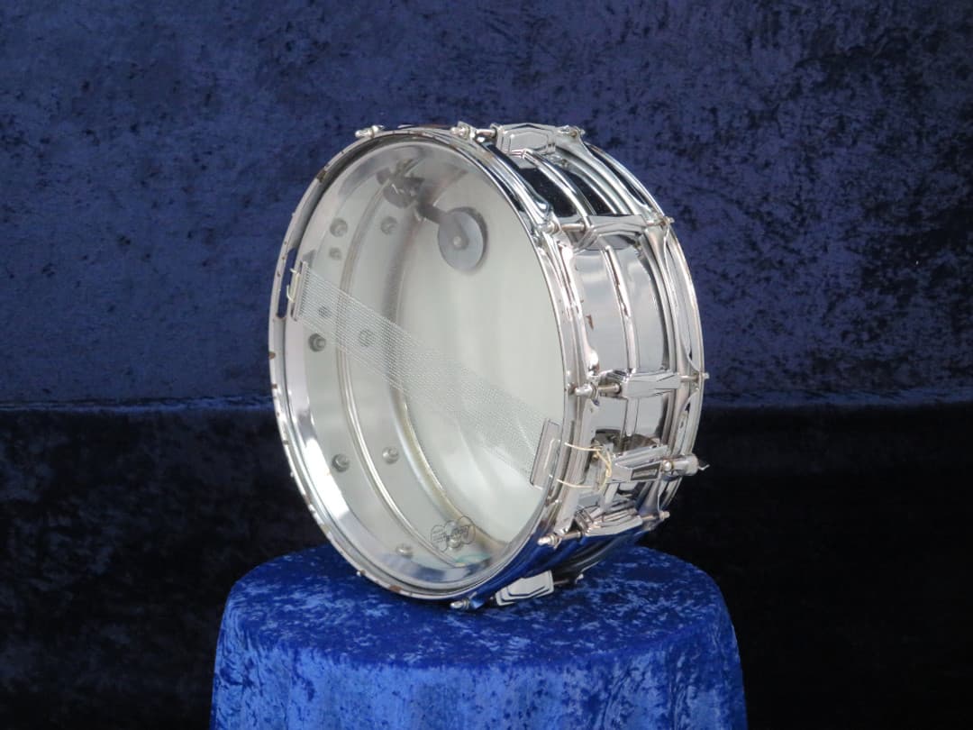 Ludwig No. 400 Supraphonic 5 x 14 Chrome Snare Drum Serial 1970's #2030898