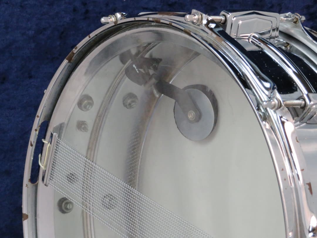 Ludwig No. 400 Supraphonic 5 x 14 Chrome Snare Drum Serial 1970's #2030898